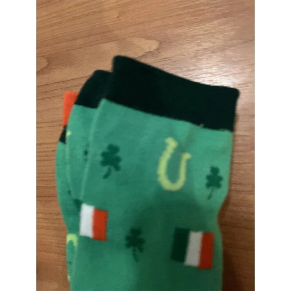 St. Patrick's Day Novelty Socks 3 Pairs Shoe Size 6-12 & 10-13